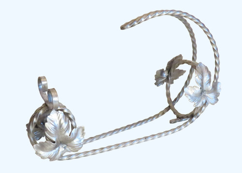 Porte bouteille fer forge - bouteille, en