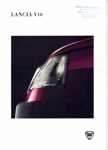 Catalogue brochure lancia y10 - brochure,