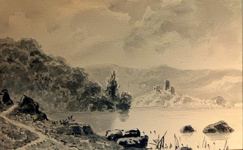 Lavis d aquarelle - ,