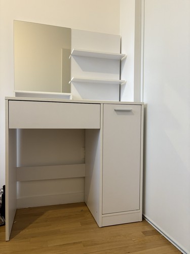 Coiffeuse blanche avec - blanche,