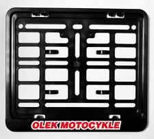 CADRE DE PLAQUE D'IMMATRICULATION BIKETEC MOTO/MOTOCYCLETTE COULEUR NOIR AV