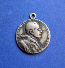Ancienne Médaille Pape Benoit et Saint Paul
