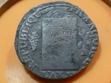 CONVENTION - SOL AUX BALANCES - 1793 I - FAUTEE ! ASSEZ ETRANGE ! 7,64gr !