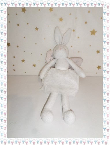 Doudou peluche lapin blanc - ㊲,