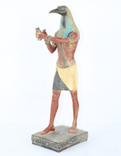 Statue pharaonique ancienne égyptienne Thot Seigneur de la Connaissance Handm...