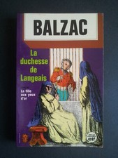 BALZAC La Duchesse de langeais