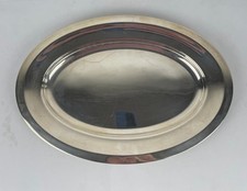 Plat de service ovale Christofle 40x28 cm en métal argenté 50g, 1970'