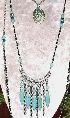 Collier sautoir rangs - collier, perles