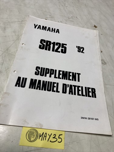 Yamaha sr125 1992 125 - yamaha,