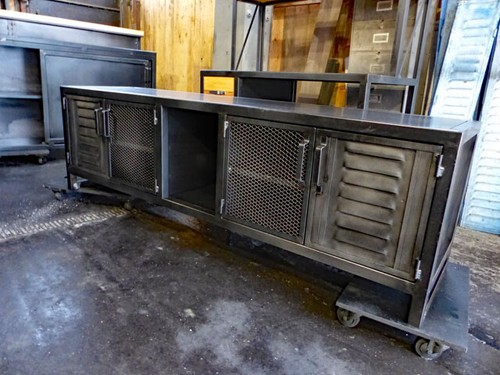 Meuble tout métal design - tv,