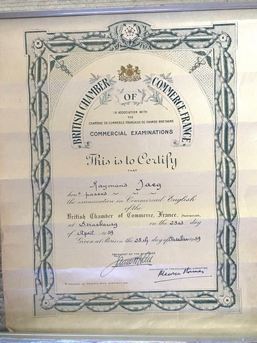 Ancien diplôme british - ancien,