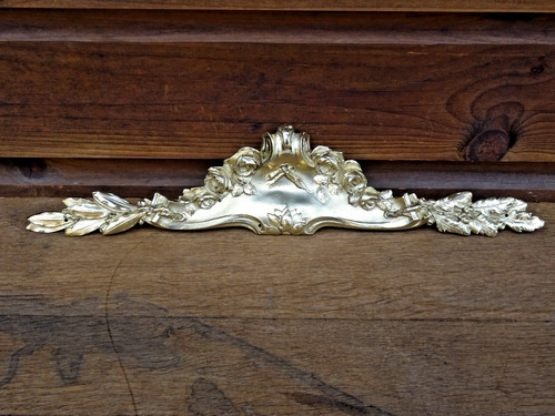 Ornement fronton bronze laiton