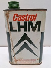 bidon huile oil can tin oil Öl dose  CASTROL LHM citroën DS 1 l plein