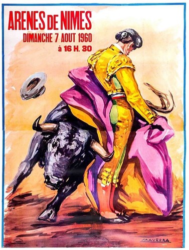 Affiche poster nimes corrida - ,
