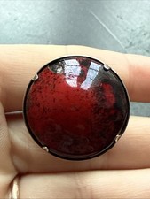 Ancienne Bague En Argent Massif 925 Jonc Alliance Anneaux Créateur émailler 