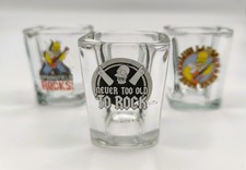🤘 Lot de 3 Verres Shooters The Simpsons – Homer Rock – Collection Rare 🤘