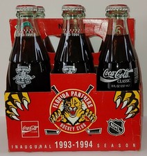 Florida Panthers Hockey Club 1993-1994 Inaugural Season Coca-Cola - 6 pack