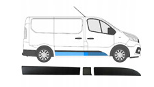 SET BAGUETTES DE CÔTÉ PORTES CENTRE DROITE RENAULT TRAFIC III OPEL VIVARO NV300.