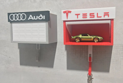 Garage mural porte - -clés, 3d