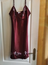 Nuisette satin bordeaux "ETAM"