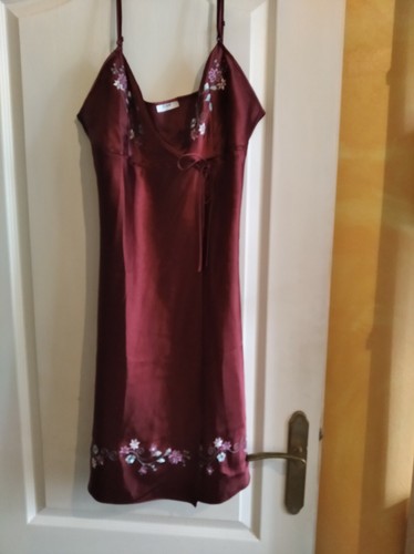 Nuisette satin bordeaux etam - nuisette,