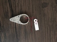 Silver Plated 3D Spike Ring