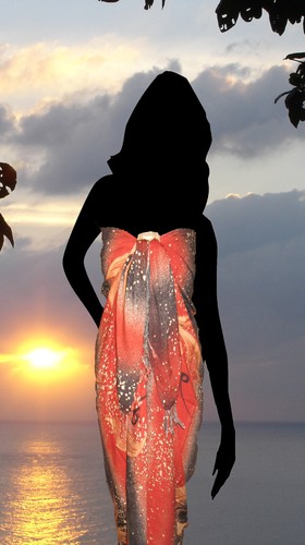 Paréo sarong coloré motif - sarong,