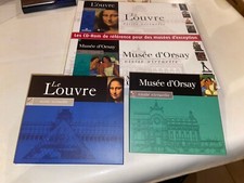 JEU PC CD-ROM DISC DISQUE COFFRET VISITE VIRTUELLE MUSÉE D’ORSAY + LOUVRE 2000