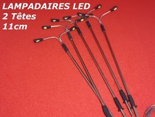 LOT 5 LAMPADAIRES DOUBLE TÊTE