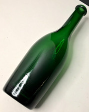 Grande BOUTEILLE ANCIENNE 39 cm verre moulé Vase VIN vintage antique µ