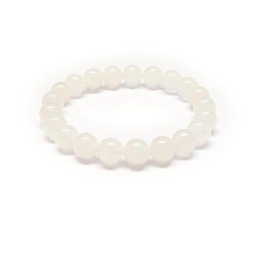 Bracelet jade blanc qualité - blanc,