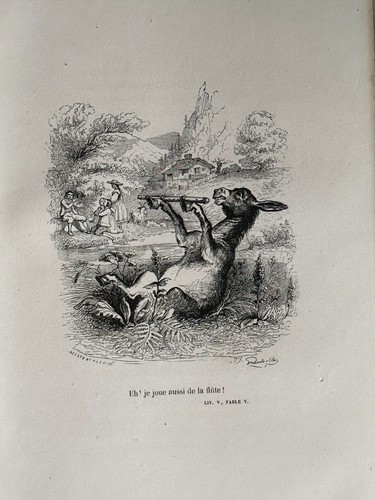 Gravure fables florian - fables,