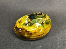 Ancien pique fleur en céramique émaillé   Pique fleurs ou porte crayon