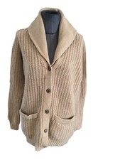 Authentique Gilet Cardigan Laine Cachemire Camel Ralph Lauren 34=36 Tbe