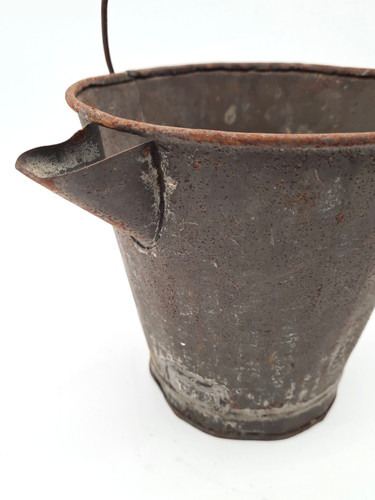Ancien seau métal pour - métal,
