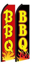 BBQ Standard Size  Swooper Flag banner  sign pk of 2