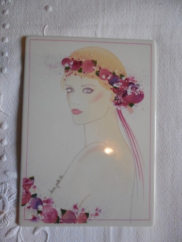 Carte postale porcelaine - carte,