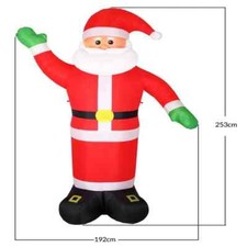 Pere noel gonflable lumineux