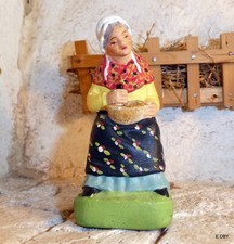 SANTON PELLEGRINI  FEMME ASSISE AU PILON   / H10 série des 12 cm  / n° 177  (?)