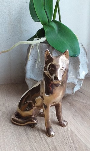 Chien bronze - en,