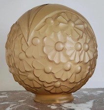 globe rond art déco en verre