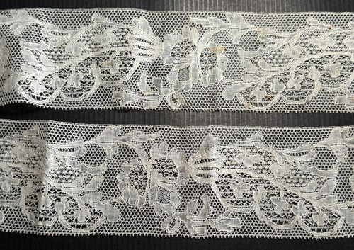 Dentelle ancienne fin volant - dentelle,