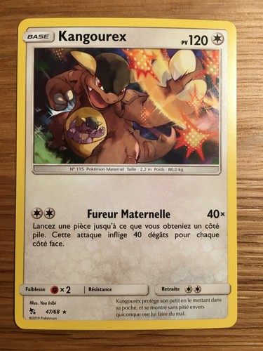 Carte pokémon rare kangourex - pokémon,