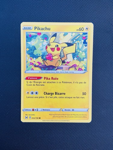 Carte pokémon pikachu 052 196 - pikachu, 052/196
