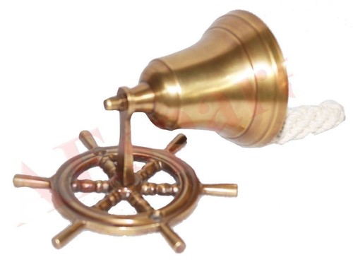 Cloche murale laiton - en,