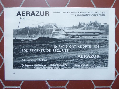 1969 pub aerazur caravelle - aerazur,