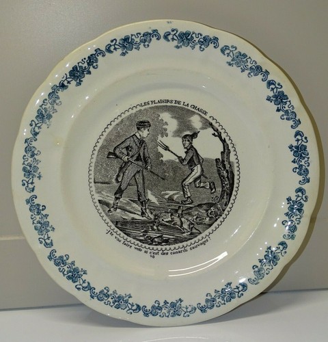 Ancienne assiette dessert - assiette,