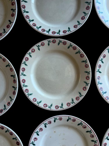 Lot assiettes digoin - 9,