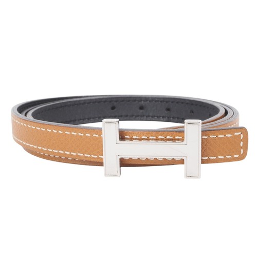Ceinture réversible étroite