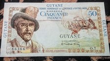Billet 50 Francs Belain d'Esnambuc Guyane 1949 ( Billet Factice/ Faux )